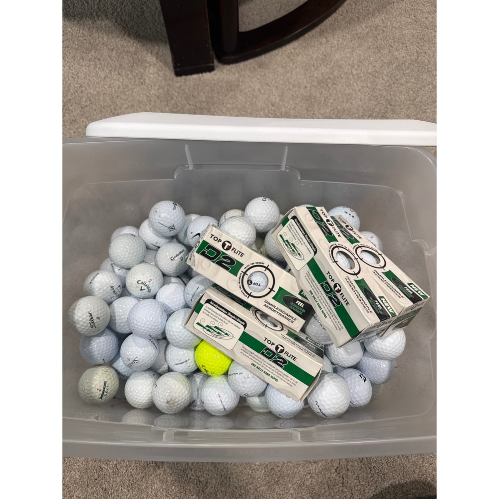 Mixed Golf Ball Lot Titleist TaylorMade Callaway Nike 140 Loose 12 New Top Flite